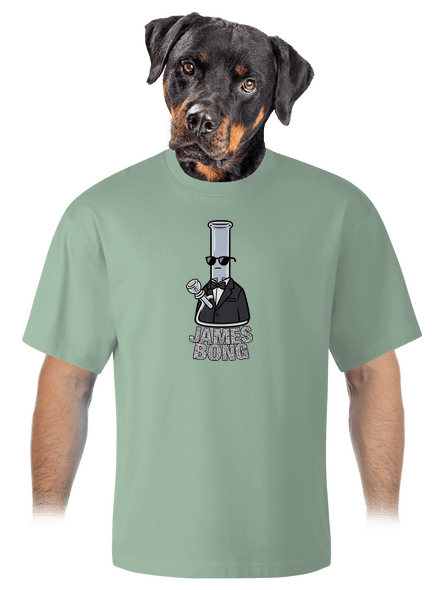 James Bong unisex túlméretezett póló Sage