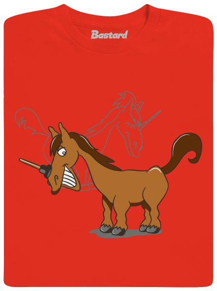 Jednorožec férfi póló Fiery Red