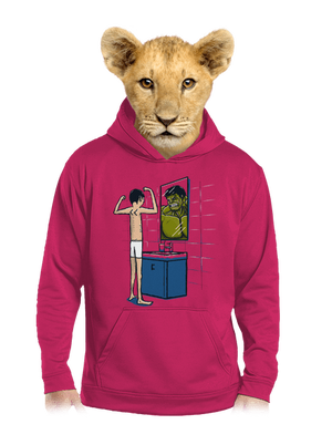 Hulk gyerek kenguruzsebes pulóver Hot Pink