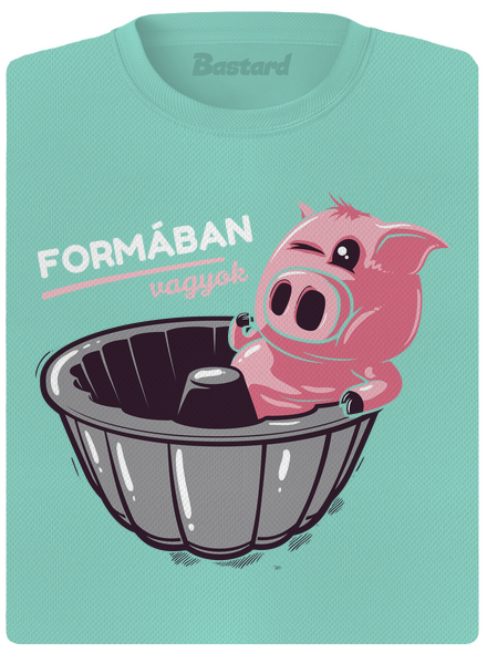Formában női sportpóló Mint Mal