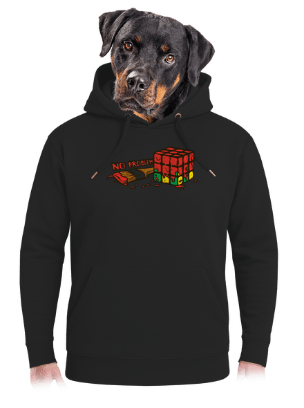 No problem unisex prémium pulóver Dark Black
