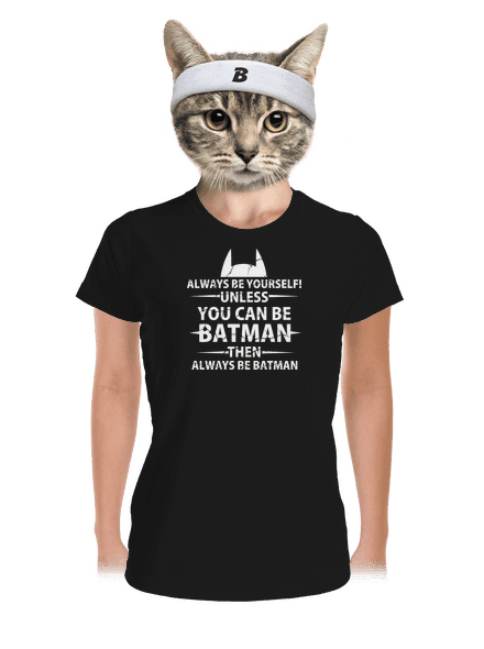 Batman női sportpóló Black