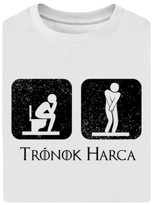 Trónok Harca unisex túlméretezett póló White