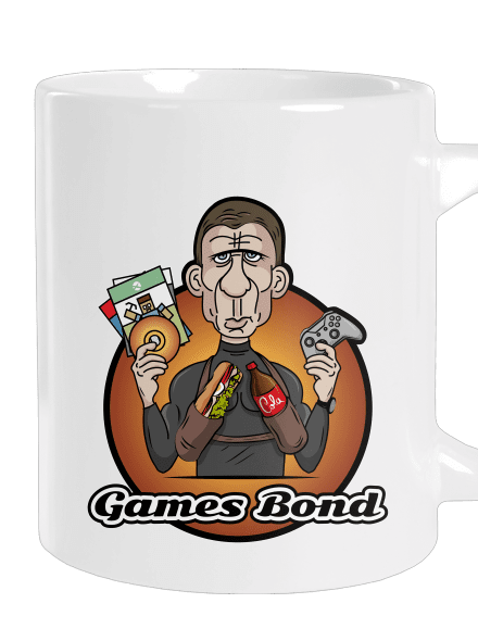 Games Bond nagy bögre White