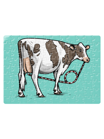 Cow drink kirakós White
