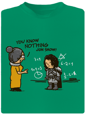 You know nothing gyerek sport póló Kelly Green Mal