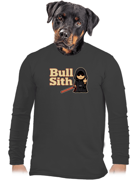 Bull sith férfi hosszú ujjú póló Dark Grey