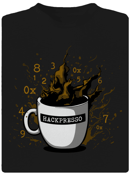 Hackpresso  gyerek sport póló Black