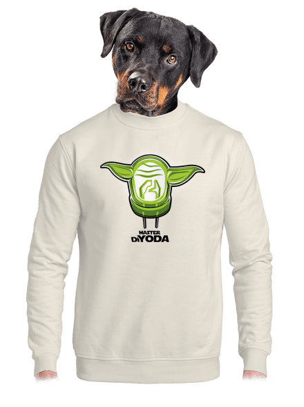 Master DiYoda unisex crewneck Off White