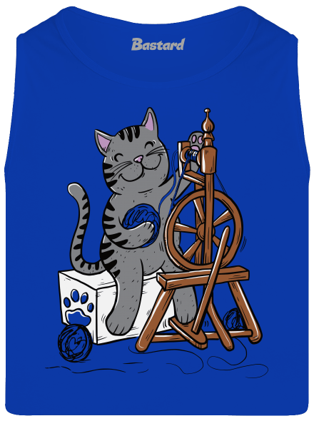 Dorombol a macska férfi trikó Royal Blue