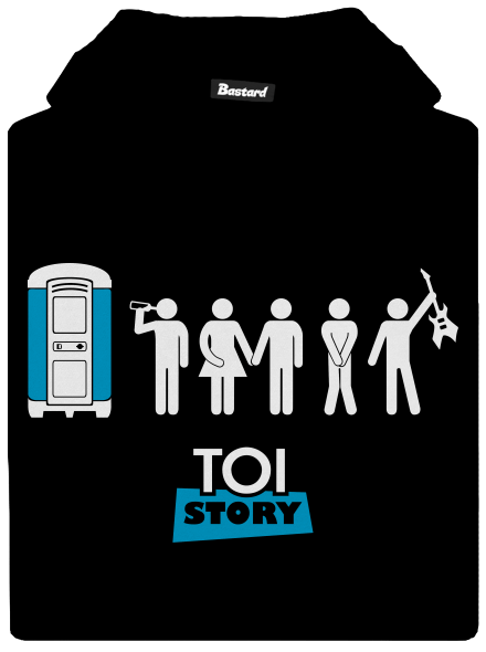 Toi Story gyerek kenguruzsebes pulóver Black