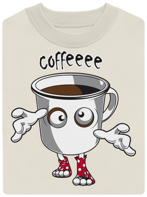 Zombie coffee unisex crewneck Off White