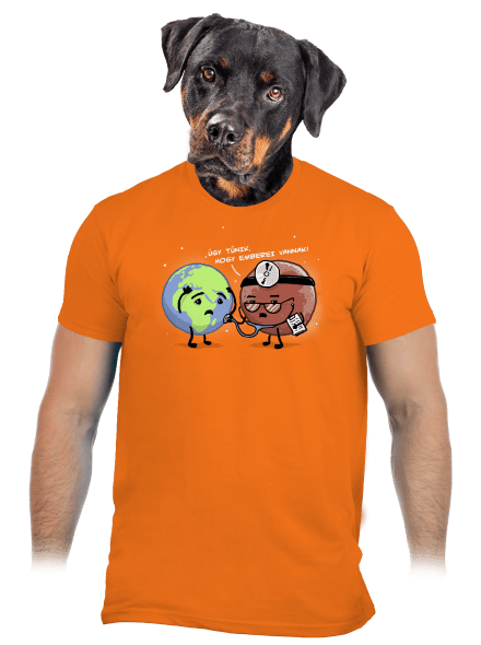 Diagnózis férfi póló Orange