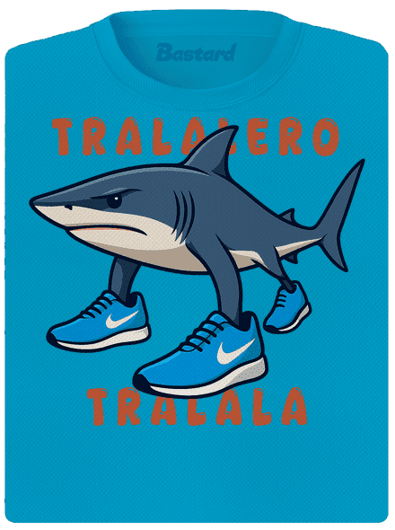 Tralalero Tralala – Italian Brainrot női sportpóló Blue Atol
