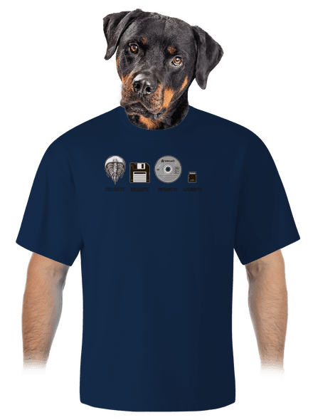 Trilobite unisex túlméretezett póló Midnight Blue