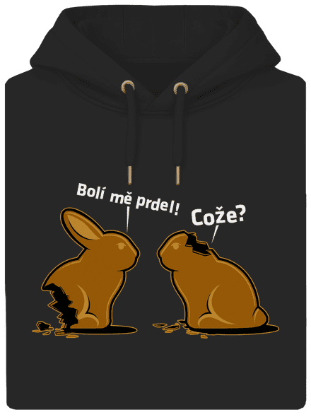 Fáj a seggem! unisex prémium pulóver Dark Black