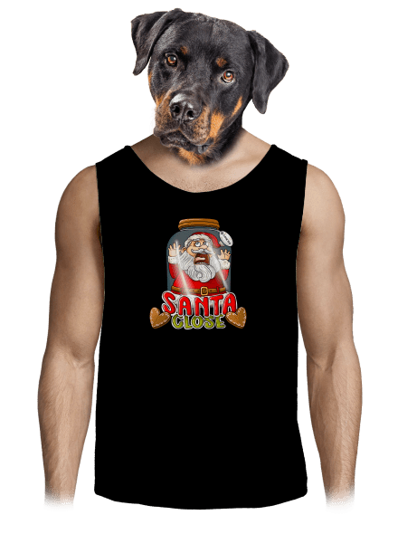 Santa Close férfi trikó Black