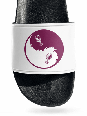 Yin Yang bor papucs White