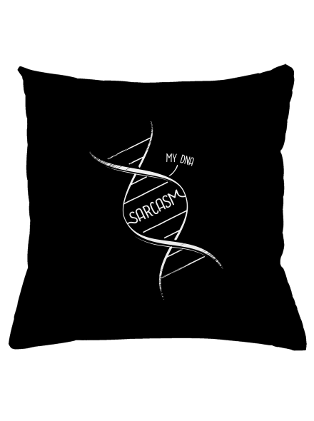 Sarcasm párna Black