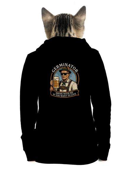 Germinator cipzáras női pulóver Black