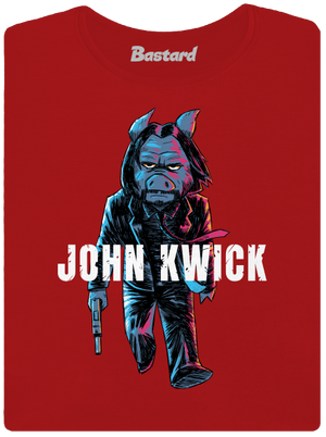 John Kwick női póló Red Mal