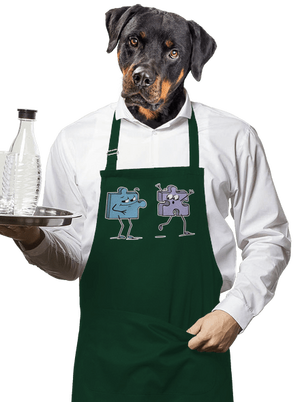  kötény Bottle Green