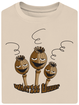 Mák unisex túlméretezett póló Almond