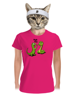 High Five női sportpóló Neon Pink