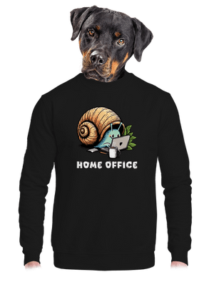 Sneka home office unisex crewneck Black