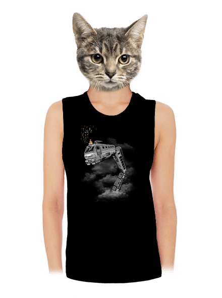 Snake Train női bővített trikó Black