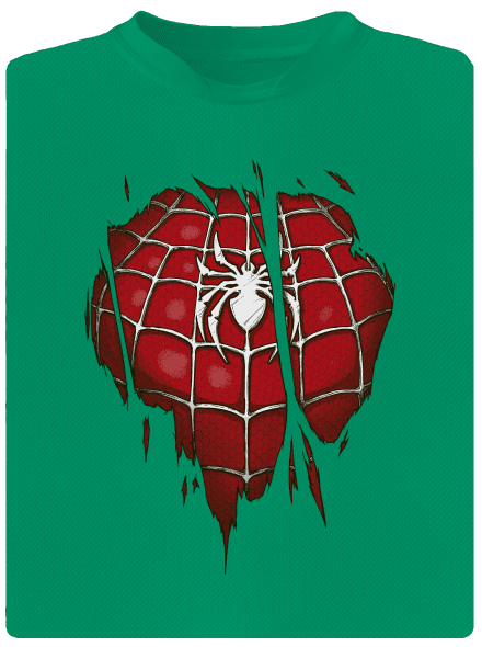 Spider inside gyerek sport póló Kelly Green Mal