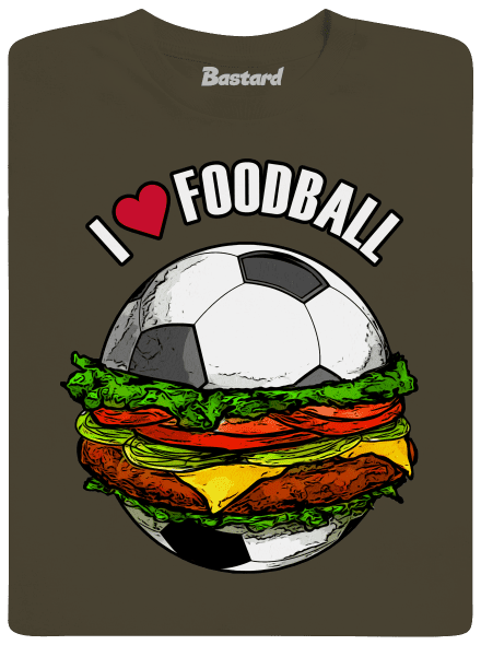 Foodball férfi hosszú ujjú póló Urban Khaki