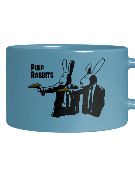 Pulp Rabbits macaron bögre Blue Macaron
