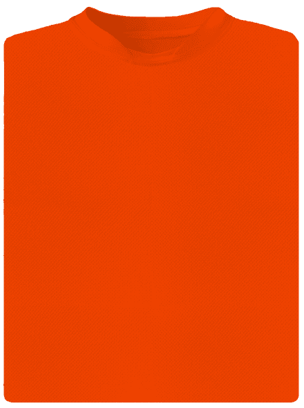 Nyomtatás nélkül férfi sportpóló Neon Orange