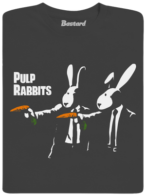 Pulp Rabbits férfi hosszú ujjú póló Dark Grey
