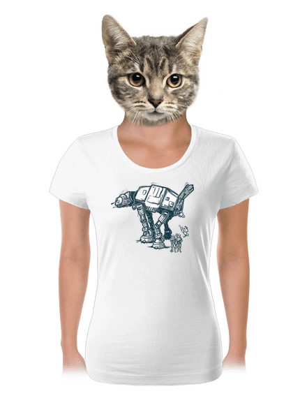 AT-AT női póló White