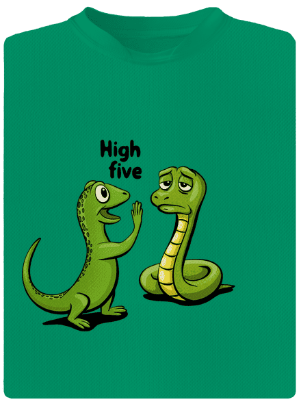 High Five gyerek sport póló Kelly Green Mal