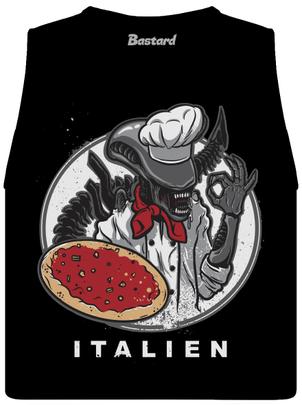 Italien női bővített trikó Black