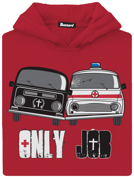 Verseny gyerek kenguruzsebes pulóver Fire Red