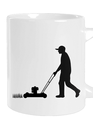 Kaszálógép nagy bögre White