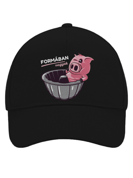 Formában baseballsapka Black