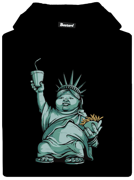 Amerikai bálvány gyerek kenguruzsebes pulóver Black