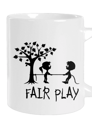 Fair play nagy bögre White