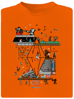 Veretés gyerek sport póló Neon Orange