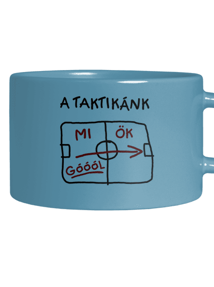 A taktikánk macaron bögre Blue Macaron