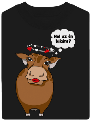 Tehén és bika unisex crewneck Black