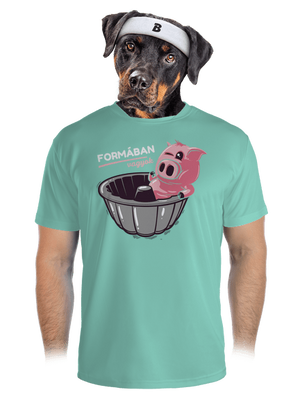 Formában férfi sportpóló Mint Mal