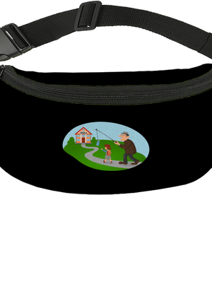 Vissza az iskolába övtáska Black