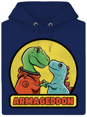 Armageddon unisex prémium pulóver Navy