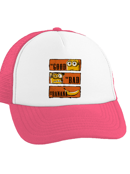 A Jó, a Rossz és a Banán teherautós sapka Fluorescent Pink cap